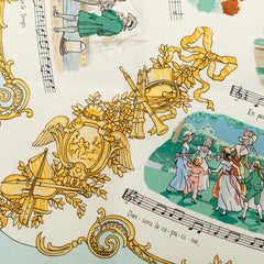 エルメス カレ45 CHANSONS DE FRANCE フランスの歌 スカーフ マルチカラー シルク レディース HERMES 中古