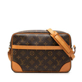 ルイ ヴィトン モノグラム トロカデロ27 斜め掛け ショルダーバッグ M51274 ブラウン PVC レザー レディース LOUIS VUITTON 中古