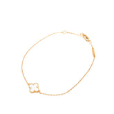 ヴァンクリーフ&アーペル スウィート アルハンブラ ブレスレット K18PG ピンクゴールド マザーオブパール レディース Van Cleef & Arpels 【中古】