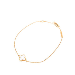 ヴァンクリーフ&アーペル スウィート アルハンブラ ブレスレット K18PG ピンクゴールド マザーオブパール レディース Van Cleef & Arpels 【中古】