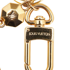 ルイ ヴィトン ポルト クレ LVファセット キーリング キーホルダー M65216 ゴールド メッキ レディース LOUIS VUITTON 【中古】
