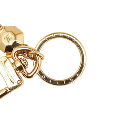 ルイ ヴィトン ポルト クレ LVファセット キーリング キーホルダー M65216 ゴールド メッキ レディース LOUIS VUITTON 【中古】