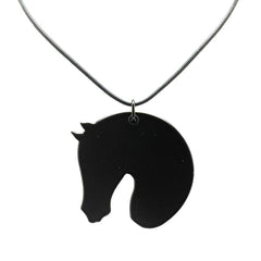 エルメス タッタソールGM ジャングルラブレインボー ネックレス ブルー ブラック プラスチック レディース HERMES 【中古】