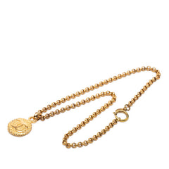 シャネル ヴィンテージ ココマーク ローグ チェーン ネックレス ゴールド メッキ レディース CHANEL 【中古】