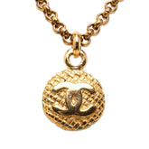 シャネル ヴィンテージ ココマーク ローグ チェーン ネックレス ゴールド メッキ レディース CHANEL 【中古】