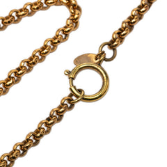 シャネル ヴィンテージ ココマーク ローグ チェーン ネックレス ゴールド メッキ レディース CHANEL 【中古】