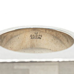 グッチ リング 指輪 シルバー SV925 シルバー メンズ GUCCI 【中古】