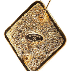シャネル ココマーク ひし形 ブローチ ゴールド メッキ レディース CHANEL 【中古】