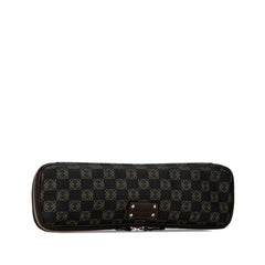 ロエベ アナグラム クラッチバッグ セカンドバッグ ブラック ブラウン PVC レザー レディース LOEWE 中古