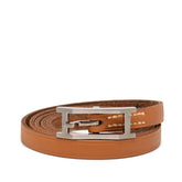 エルメス アピ ドゥブルトゥール ブレスレット 5連 ブラウン レザー レディース HERMES 【中古】