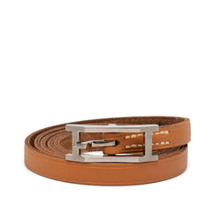 エルメス アピ ドゥブルトゥール ブレスレット 5連 ブラウン レザー レディース HERMES 【中古】