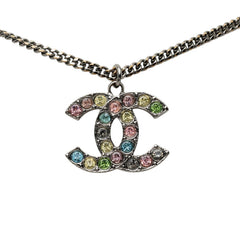 シャネル ココマーク ネックレス 05A シルバー メタル ラインストーン レディース CHANEL 【中古】