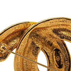 シャネル ココマーク マトラッセ ブローチ ゴールド メッキ レディース CHANEL 【中古】