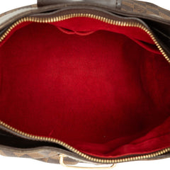 ルイ ヴィトン ダミエ システィナMM ハンドバッグ ワンショルダーバッグ N41541 ブラウン PVC レザー レディース LOUIS VUITTON 中古