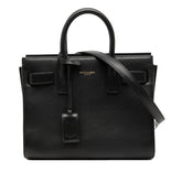 サンローラン サックドジュール ナノ ハンドバッグ ショルダーバッグ 2WAY 340778 ブラック レザー レディース SAINT LAURENT 【中古】