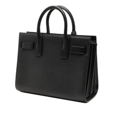 サンローラン サックドジュール ナノ ハンドバッグ ショルダーバッグ 2WAY 340778 ブラック レザー レディース SAINT LAURENT 【中古】