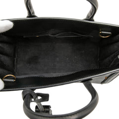 サンローラン サックドジュール ナノ ハンドバッグ ショルダーバッグ 2WAY 340778 ブラック レザー レディース SAINT LAURENT 【中古】