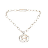 グッチ インターロッキングG ブレスレット #17 SV925 シルバー レディース GUCCI 中古