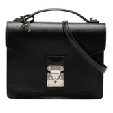 ルイ ヴィトン エピ モンソー ハンドバッグ 2WAY ショルダーバッグ M52792 ブラック レザー メンズ LOUIS VUITTON 中古