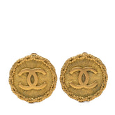 シャネル ココマーク ヴィンテージ ラウンド イヤリング 95P ゴールド メッキ GP レディース CHANEL 【中古】