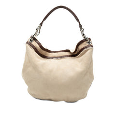 ロエベ ショルダーバッグ ワンショルダー ベージュ ブラウン ムートン レザー ファー レディース LOEWE 【中古】