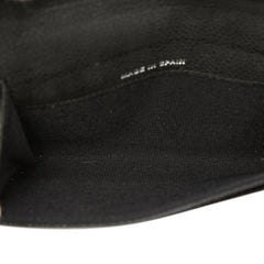 シャネル マトラッセ ココマーク カードケース コインケース 名刺入れ 小銭入れ ブラック キャビアスキン レディース CHANEL 【中古】