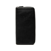 プラダ ラウンドファスナー 長財布 ブラック サフィアーノレザー レディース PRADA 【中古】