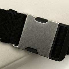 ボッテガヴェネタ イントレチャート ウエストバッグ クロスボディバッグ 60106 ホワイト レザー メンズ BOTTEGAVENETA 【中古】