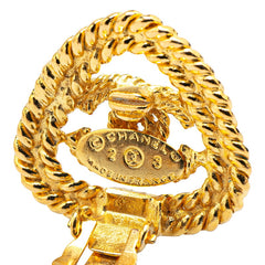 シャネル ココマーク トライアングル 三角 モチーフ イヤリング ゴールド メッキ レディース CHANEL 【中古】