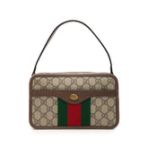 グッチ GGスプリーム シェリーライン オフィディア ハンドバッグ 598130 ベージュ ブラウン PVC レザー レディース GUCCI 中古
