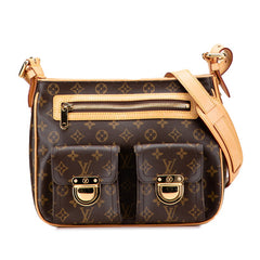 ルイ ヴィトン モノグラム ハドソンGM ショルダーバッグ M40045 ブラウン PVC レザー レディース LOUIS VUITTON 【中古】