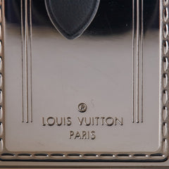 ルイ ヴィトン ラゲージタグ キーホルダー キーリング M67141 シルバー ブラック メタル レザー レディース LOUIS VUITTON 【中古】