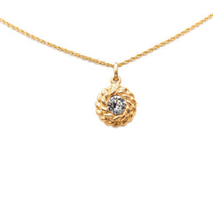 シャネル ペンダント ネックレス ゴールド メッキ ラインストーン レディース CHANEL 【中古】