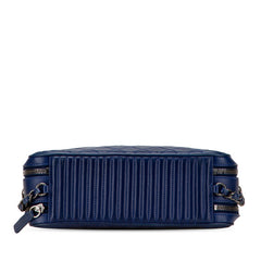 シャネル ボーイシャネル チェーン ショルダーバッグ カメラバッグ ネイビー ラムスキン レディース CHANEL 【中古】