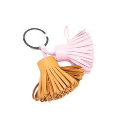 エルメス カルメン ウノ ドス バッグチャーム キーホルダー ブラウン系 ピンク系 アニョーミロ レディース HERMES 中古