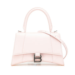 バレンシアガ アワーグラス スモール ハンドバッグ ショルダーバッグ 2WAY 593546 ピンク レザー レディース BALENCIAGA 【中古】