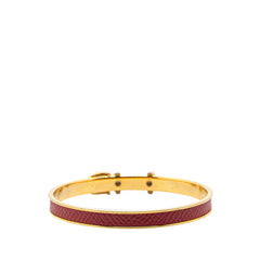 エルメス ベルト モチーフ バングル ゴールド レッド メッキ レディース HERMES 【中古】