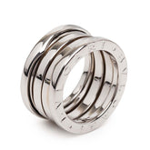 ブルガリ ビーゼロワン リング 指輪 #47 K18WG ホワイトゴールド 750 レディース BVLGARI 中古