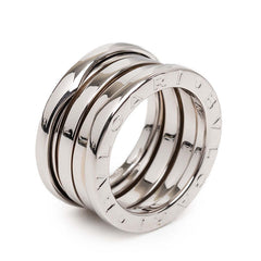 ブルガリ ビーゼロワン リング 指輪 #47 K18WG ホワイトゴールド 750 レディース BVLGARI 中古