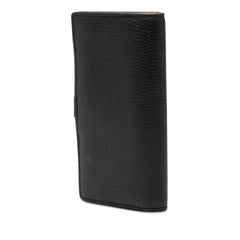 ルイ ヴィトン ヴェルティカル ウォレット 長財布 M81330 ノワール ブラック レザー レディース LOUIS VUITTON 【中古】