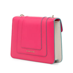 ブルガリ セルペンティ フォーエバー チェーン ショルダーバッグ ピンク レザー レディース BVLGARI 【中古】