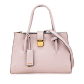 ミュウミュウ ロゴ ショルダーバッグ ハンドバッグ 2WAY ピンク レザー レディース MIUMIU 【中古】