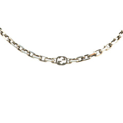 グッチ インターロッキング ネックレス SV925 シルバー レディース GUCCI 【中古】