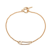 エルメス シェーヌダンクル ミニ パンク ST ブレスレット K18PG ピンクゴールド 750 レディース HERMES 【中古】