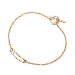 エルメス シェーヌダンクル ミニ パンク ST ブレスレット K18PG ピンクゴールド 750 レディース HERMES 【中古】