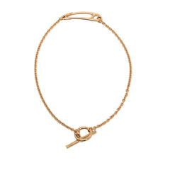 エルメス シェーヌダンクル ミニ パンク ST ブレスレット K18PG ピンクゴールド 750 レディース HERMES 【中古】