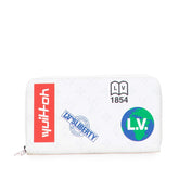 ルイ ヴィトン モノグラム ロゴ ジッピー オーガナイザー ラウンドファスナー 長財布 M67824 ホワイト PVC レザー レディース LOUIS VUITTON 【中古】