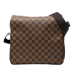 ルイ ヴィトン ダミエ ナヴィグリオ ショルダーバッグ N45255 ブラウン PVC レザー レディース LOUIS VUITTON 【中古】