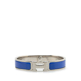 エルメス クリックH PM ブレスレット シルバー ブルー メタル レディース HERMES 【中古】