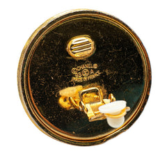 シャネル ヴィンテージ ココマーク ラウンド イヤリング ゴールド メッキ レディース CHANEL 【中古】